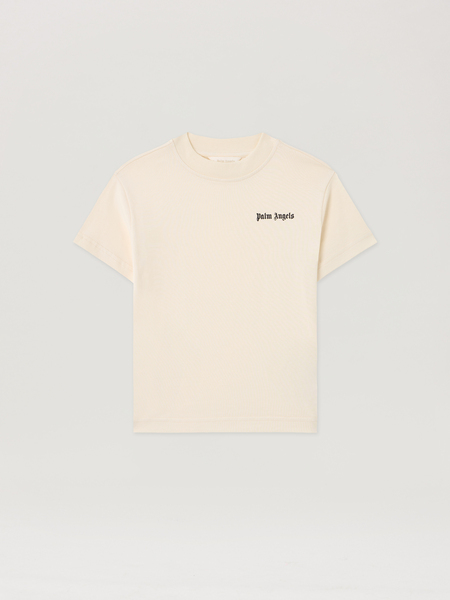  Palm Angels Regular Logo T-shirt Kids  Off White 