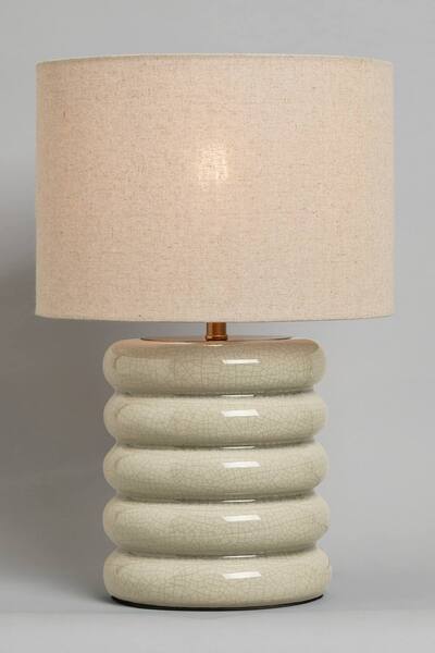  Bhs Lighting Florence Flump Table Lamp, Ivory 