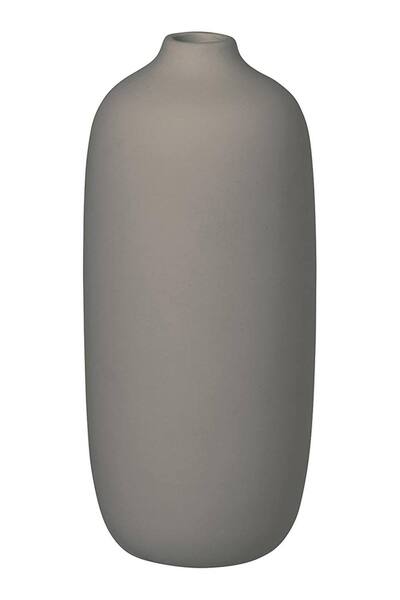  Blomus Ceola Ceramic Vase 18cm - Satellite, Grey 
