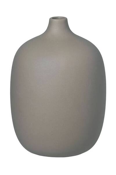 Blomus Ceola Ceramic Vase 19cm - Satellite, Grey 