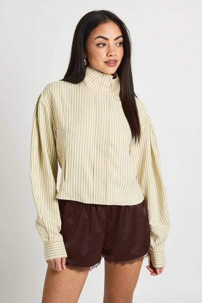  Boohoo Lace Trim Runner Short, Chocolate 