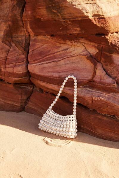  Boohoo Pearl Detail Shoulder Bag 