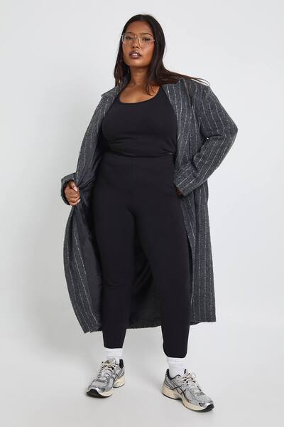  Boohoo Plus High Waist Legging, Black 