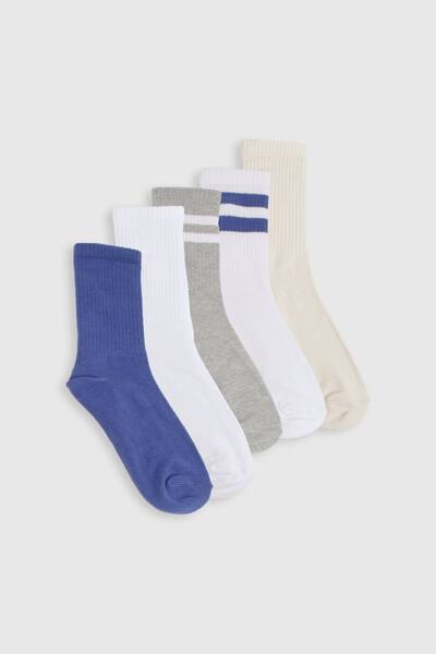  Boohoo Striped Sports Socks 5 Pack 