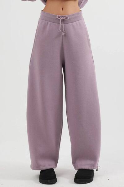  Busem Long Fleece Sweatpants, Mauve 