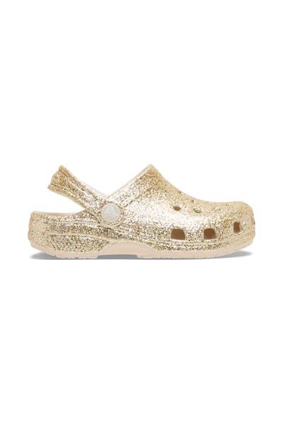  Crocs Classic Clog Toddler Gold Glitter 