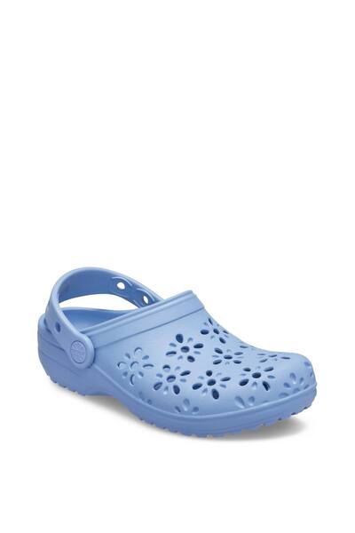  Crocs Toddler Classic Floral Cut Out Clog, Blue 