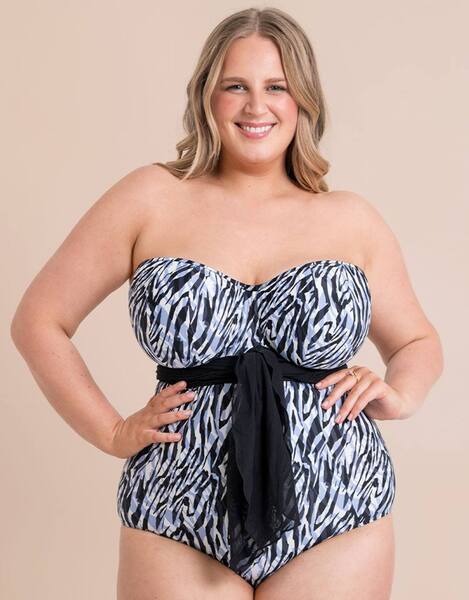  Curvy Kate Wrapsody Multiway Bandeau Swimsuit Strapless 