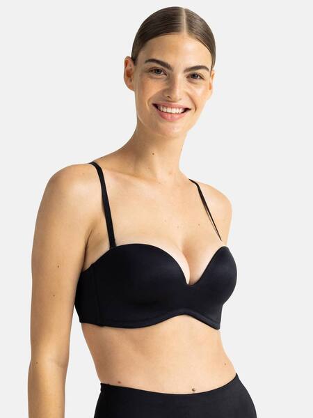  Dorina Sublime Sculpt Bandeau Bra, Black 