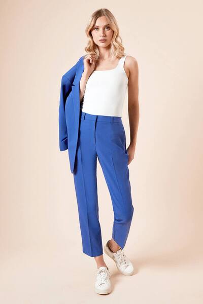  Dorothy Perkins Ankle Grazer Trouser, Cobalt 