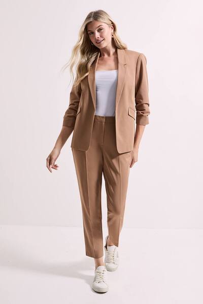  Dorothy Perkins Ankle Grazer Trouser, Mocha 
