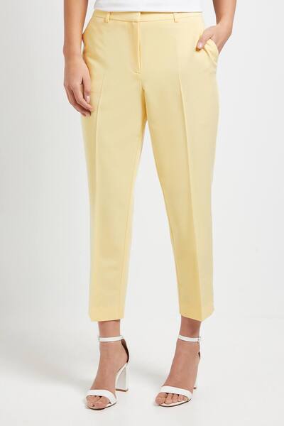  Dorothy Perkins Petite Ankle Grazer Trouser, Lemon 