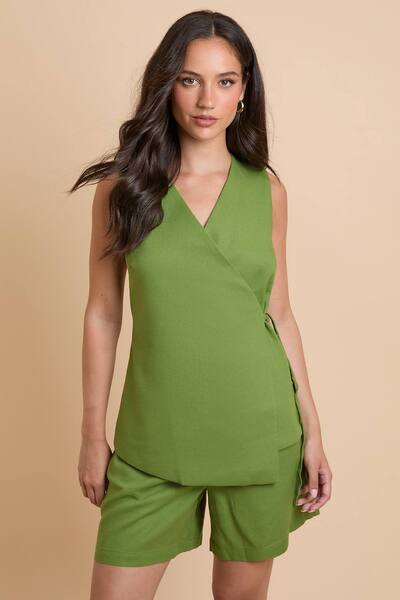  Dorothy Perkins Turn Up Short, Green 