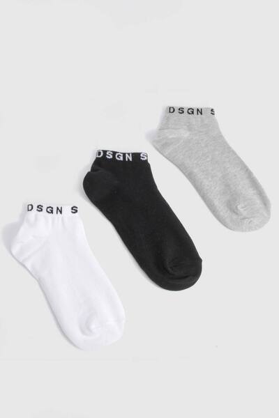  Dsgn Studio Dsgn Studio 3 Pack Trainer Socks 
