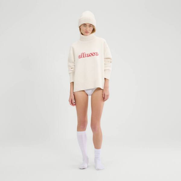  Ellesse Fascuno Knitted Sweatshirt, Off White 