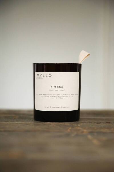  Imvelo Candle Co Definition Candle - Birthday (lime Basil + Mandarin), Amber 