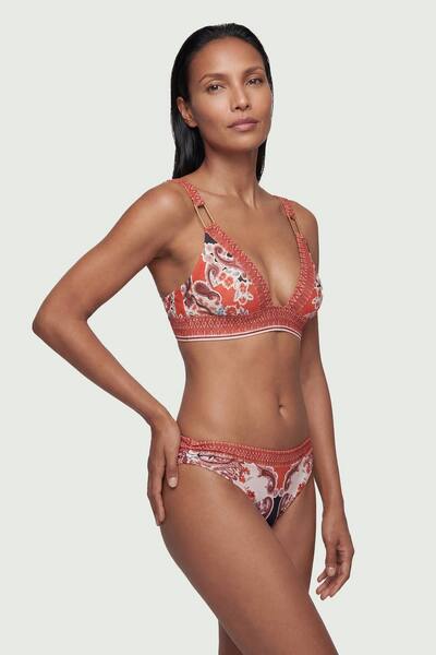  Karenmillen Scarf Mirrored Print Bikini Bottoms 