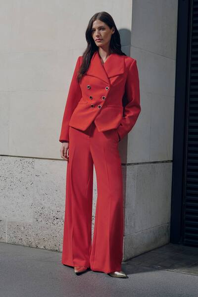 Karenmillen Soft Tailored Wide Leg Trouser 
