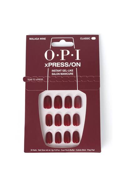  Opi Opi Xpress/on Iconic Shades Short, Malaga Wine 