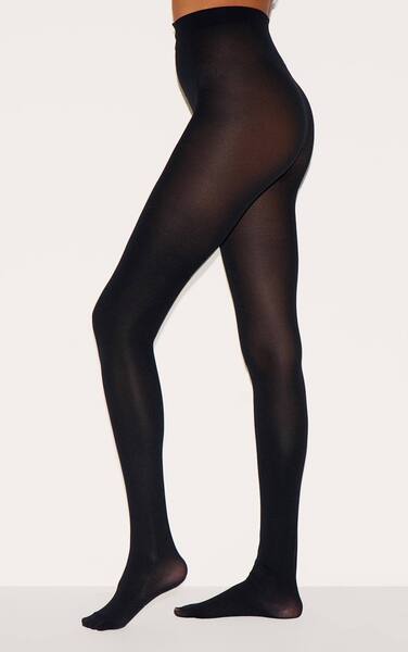  Prettylittlething Black 60 Denier Opaque Tights 