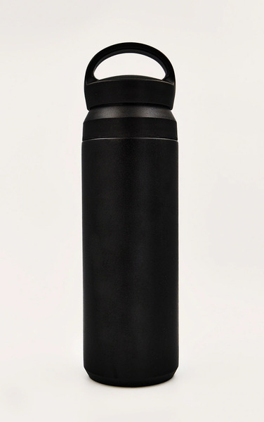  Prettylittlething Black Metal Water Bottle 