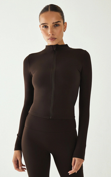  Prettylittlething Espresso Ultimate Sculpt Jacket 
