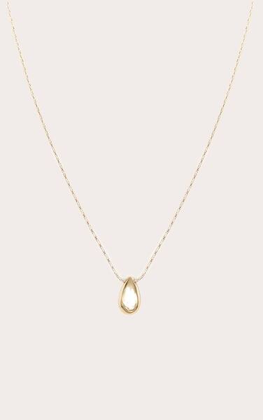  Prettylittlething Gold Mini Teardrop Pendant Necklace 