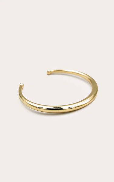  Prettylittlething Gold Plated Flared Bangle 