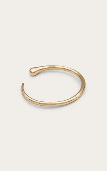  Prettylittlething Gold Simple Smooth Curve Bangle 