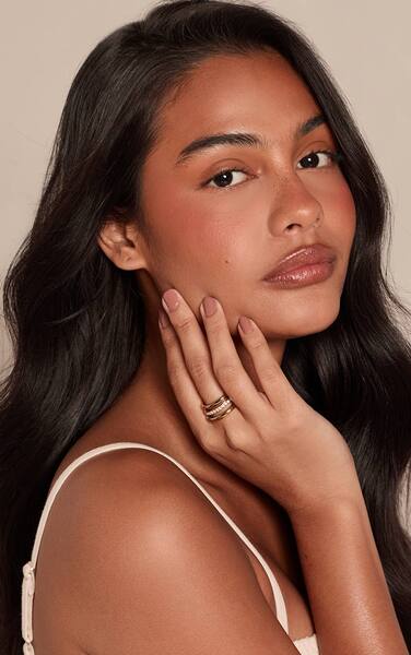  Prettylittlething Gold Water Resistant Paved Stones Ring Multipack 