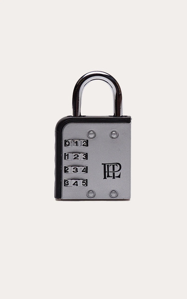  Prettylittlething Prettylittlething Silver Combination Padlock 