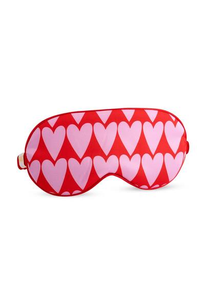  Smug Satin Sleep Mask, Dark Pink 