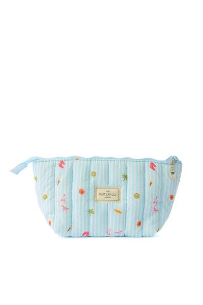  The Flat Lay Co Padded Essential Makeup Pouch - Playa 