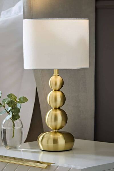  Valuelights Marissa Stacked Ball Table Lamp Light, Gold 