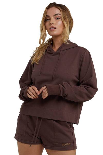  Wolf & Whistle Brown Hooded 'top' 