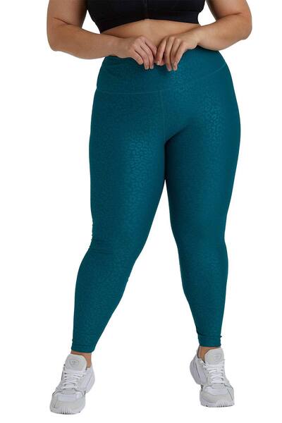  Wolf & Whistle Teal Wet Look Curve 'leggings' 