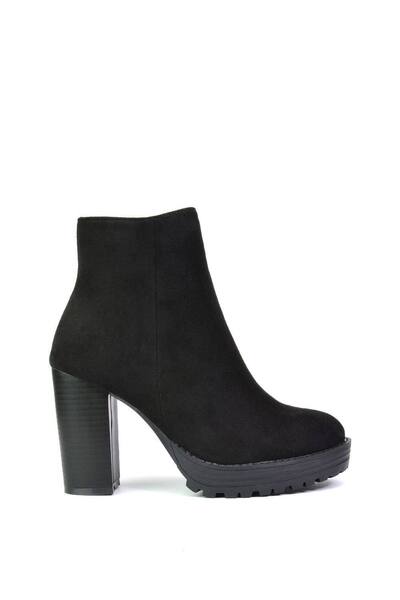  Xy London 'cole' Ankle Boots With Platform Heel, Jet Black 