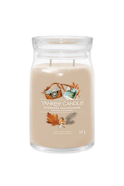  Yankee Candle Afternoon Scrapbooking Signature Large Jar Candle 