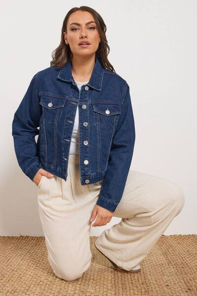  Yours Denim Jacket, Indigo 