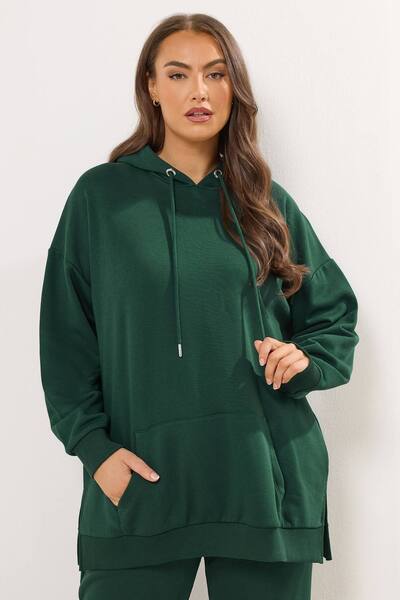  Yours Pocket Front Hoodie, Green 