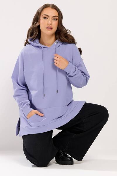  Yours Pocket Front Hoodie, Purple 