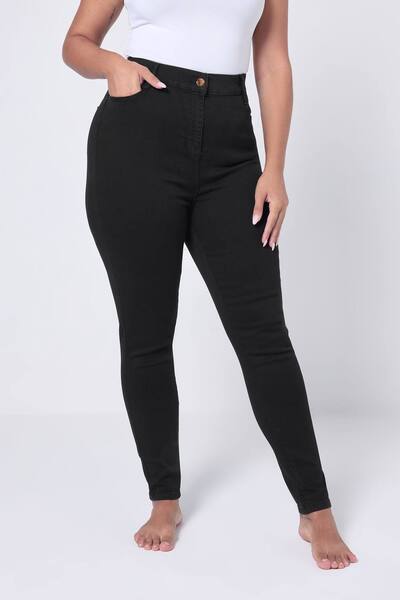  Yours Stretch Skinny Ava Jeans, Black 