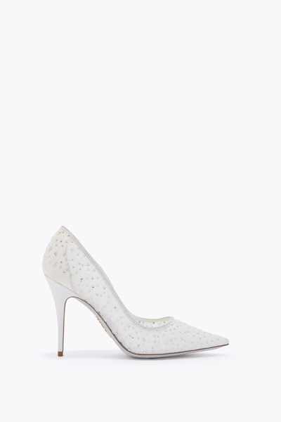  Ren&eacute; Caovilla Ren&eacute; Caovilla Belle Ivory Pump 100 Woman  Ivory 