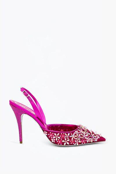  Ren&eacute; Caovilla Ren&eacute; Caovilla Jungle Slingback 100 Woman  Fuchsia 