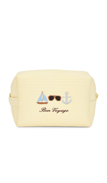  Abbode Bon Voyage Waffle Pouch In Lemon. 