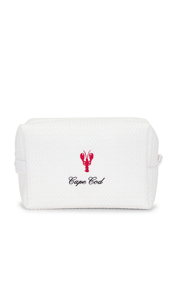  Abbode Cape Cod Waffle Pouch In White. 