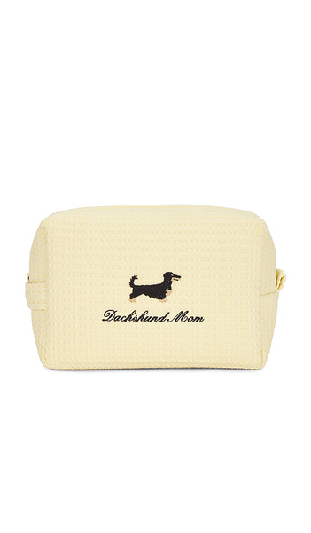  Abbode Daschund Mom Waffle Pouch In Lemon. 