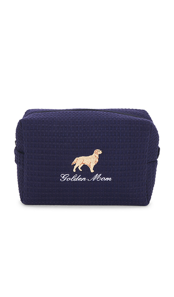  Abbode Golden Mom Waffle Pouch In Navy. 
