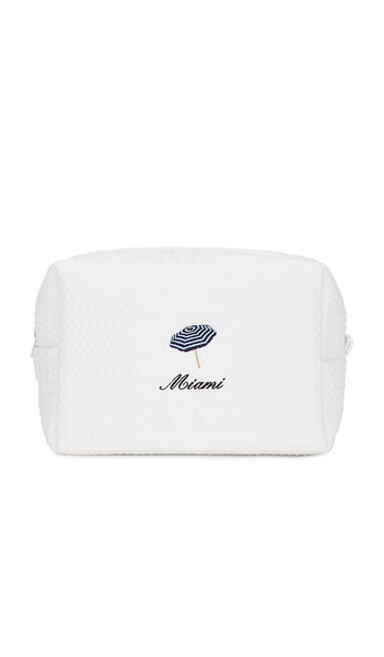  Abbode Miami Waffle Pouch In White. 