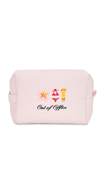  Abbode Out Of Office Waffle Pouch In Pink. 